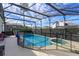 Inviting screened pool and spa with safety fence at 2254 Wyndham Palms Way, Kissimmee, FL 34747