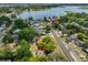Aerial view showing property's proximity to lake and roadway in the neighborhood at 1412 E Main St, Lakeland, FL 33801