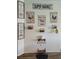 Farmhouse-style pet feeding station with wall decor at 4035 Solamor St, Lakeland, FL 33810