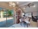 Dining area with sliding door access to backyard patio at 613 4Th Ne St, Fort Meade, FL 33841