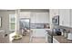 Modern kitchen with white cabinets and gray countertops at 1848 Bright Sky Dr, Kissimmee, FL 34744