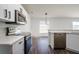 Modern kitchen featuring stainless steel appliances and quartz countertops at 3088 Sire Trl, Lakeland, FL 33811