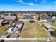 Overhead view showing the house, backyard, and surrounding neighborhood at 164 Sunrise Hill Ln, Auburndale, FL 33823