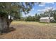 Expansive backyard with mature trees and playset at 2028 Marker Rd, Polk City, FL 33868