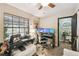 Functional home office with a large desk and ample storage at 2028 Marker Rd, Polk City, FL 33868
