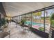 Relaxing screened patio overlooking the pool at 2028 Marker Rd, Polk City, FL 33868