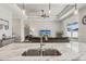 Modern kitchen sink and countertop with marble finish at 7021 Bentridge Dr, Lakeland, FL 33813