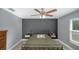Bedroom with metal bed frame and accent wall at 1314 W Highland St, Lakeland, FL 33815