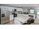 Modern kitchen with white shaker cabinets, stainless steel appliances, and an island at 1314 W Highland St, Lakeland, FL 33815