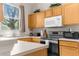 Well-equipped kitchen featuring stainless steel appliances and ample cabinetry at 225 Cambria Ave, Davenport, FL 33897