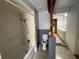 Bathroom with shower/tub combo and updated vanity at 1401 Cr 449, Lake Panasoffkee, FL 33538