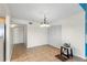 Spacious dining area with kitchen access and tile floors at 5 Loma Linda # 5, Lakeland, FL 33813