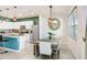 Modern kitchen with stainless steel appliances and an island at 1125 Michelangelo Ln, Winter Haven, FL 33884