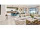 Open living room and kitchen with spacious layout at 1125 Michelangelo Ln, Winter Haven, FL 33884