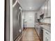 Modern kitchen with stainless steel appliances and granite countertops at 223 Stanley Ave, Frostproof, FL 33843