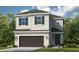 Two-story house with dark brown garage door and light beige siding at 5721 Gingham Dr, Kissimmee, FL 34758