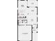 First floor plan showing kitchen, great room, dining area, and two-car garage at 5721 Gingham Dr, Kissimmee, FL 34758