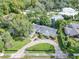 Aerial view of a single-Gathering home with a circular driveway and lush landscaping at 1400 S Pennsylvania Ave, Winter Park, FL 32789