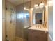 Modern bathroom with a glass shower and updated vanity at 1400 S Pennsylvania Ave, Winter Park, FL 32789