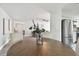 Round dining table with seating for four, adjacent to the kitchen at 2227 Miguel St, Lakeland, FL 33801