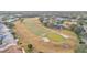 Aerial view of homes and golf course at 4064 River Crest Cir, Leesburg, FL 34748