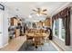 Kitchen with wood cabinets, tile floor, and a breakfast nook at 555 Lindsey Dr, Lakeland, FL 33809