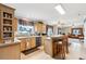 Modern kitchen with stainless steel appliances and island seating at 555 Lindsey Dr, Lakeland, FL 33809