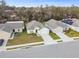 Aerial view of neighborhood with single Gathering homes at 1976 Thompson Preserve Blvd, Bartow, FL 33830