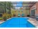 Refreshing screened pool perfect for lounging at 4753 Vero Beach Pl, Kissimmee, FL 34746