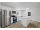 Modern kitchen featuring stainless steel appliances and an island at 5525 Tillman Rd, Lakeland, FL 33810