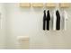Organized closet with shelving and hanging space at 922 Hour Glass Rd, Lakeland, FL 33801