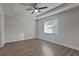 Bright bedroom with hardwood floors and ceiling fan at 854 4Th St, Winter Haven, FL 33881