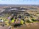 Aerial view of lakefront homes and lush foliage on a bright, sunny day at 8309 W Lake Marion Rd, Haines City, FL 33844
