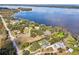 Aerial view of waterfront homes along a tranquil lake under a blue sky at 8309 W Lake Marion Rd, Haines City, FL 33844