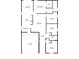 Detailed floor plan showcases the layout of the house including dimensions of each room at 536 Cheshire Way, Davenport, FL 33897