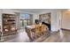 Bright dining area with modern decor, wood floors, and ample natural light at 1060 Colony Park Dr, Lakeland, FL 33813