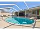 Inviting screened-in pool with an outdoor kitchen perfect for entertaining on a sunny day at 8867 Pebblebrooke Dr, Lakeland, FL 33810