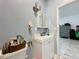 Bathroom featuring updated vanity, and ceramic tile floors at 3911 Auburndale Ave, Orlando, FL 32839