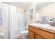 Bathroom featuring a tub, sink and toilet at 5409 Limestone Ln, Lakeland, FL 33809