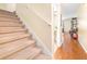 Staircase with carpeted steps leading to the next level at 5409 Limestone Ln, Lakeland, FL 33809