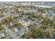 Scenic aerial perspective showing properties in a well established neighborhood with mature trees at 835 Texas Ave, Lakeland, FL 33815