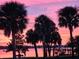 Picturesque sunset over a tranquil lake with silhouetted palm trees and a peaceful park setting at 38 Seaside Dr, Ormond Beach, FL 32176