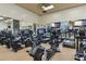 Community gym featuring modern treadmills, ellipticals, and rowing machines with multiple televisions at 1713 Altavista Cir, Lakeland, FL 33810