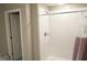 Bathroom with a shower and sliding door at 2206 Old Mining Rd, Lakeland, FL 33801