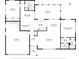 Detailed floor plan showcasing the layout of the house, including the kitchen, bathroom, and bedrooms at 2310 Laguna Dr, Indian Lake Estates, FL 33855