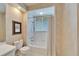 Bathroom featuring a tub and shower, toilet, and painted walls at 616 Peninsular Dr, Lakeland, FL 33813