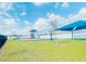 Well-maintained community playground with a sun shade and picnic area, great for outdoor enjoyment at 648 Bloom Ter, Davenport, FL 33836