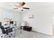 Bright office space with natural light from the window and a ceiling fan at 4323 Trotters Way, Lakeland, FL 33801