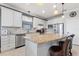 Kitchen with stainless steel appliances, granite countertops, and white cabinets at 439 Toldedo Rd, Davenport, FL 33837