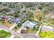 Wonderful aerial shot displaying the home and neighborhood's pool, backyard, and mature landscaping at 4739 Tierra Alta Ct, Lakeland, FL 33813